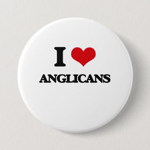 Chapa Redonda De 7 Cm Amo a anglicanos