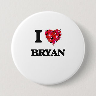 Chapa Redonda De 7 Cm Amo a Bryan