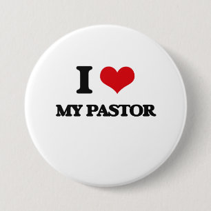 Chapa Redonda De 7 Cm Amo a mi pastor