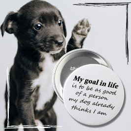 Chapa Redonda De 7 Cm Amo gracioso del perro mascota humor regalos boton