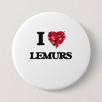 Chapa Redonda De 7 Cm Amo Lemurs
