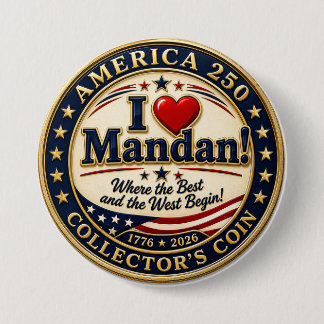 Chapa Redonda De 7 Cm AMO Mandan Button