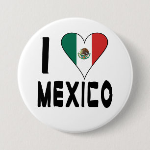 Chapa Redonda De 7 Cm Amo México