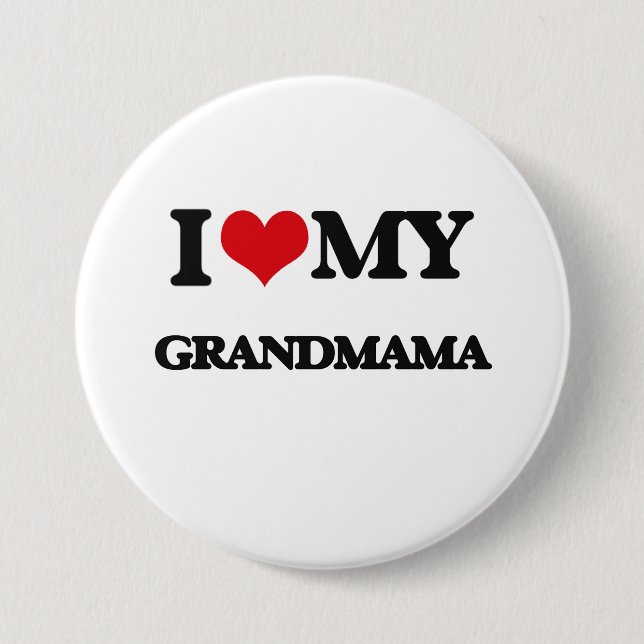 Chapa Redonda De 7 Cm Amo mi Grandmama (Anverso)