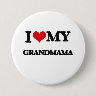 Chapa Redonda De 7 Cm Amo mi Grandmama