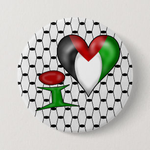 Chapa Redonda De 7 Cm Amo Palestina