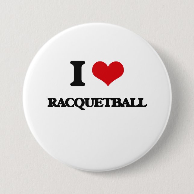 Chapa Redonda De 7 Cm Amo Racquetball (Anverso)