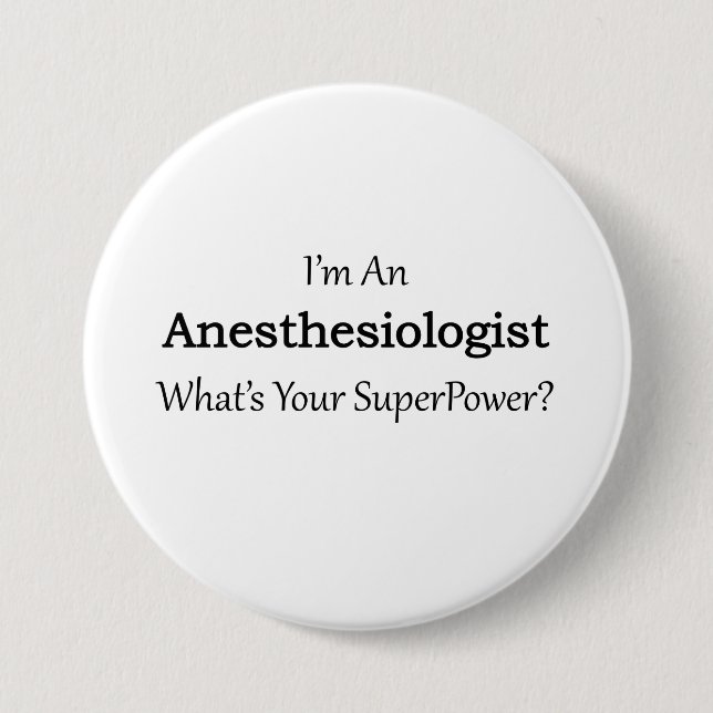 Chapa Redonda De 7 Cm Anesthesiologist (Anverso)