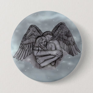 Chapa Redonda De 7 Cm Angel Eros en el amor