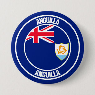Chapa Redonda De 7 Cm Anguila Round Emblem