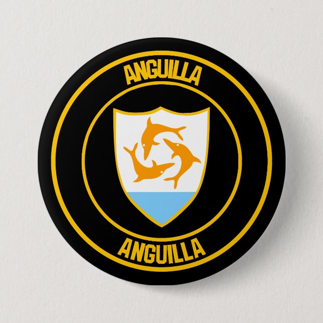 Chapa Redonda De 7 Cm Anguila Round Emblem (Anverso)