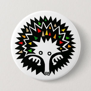 Chapa Redonda De 7 Cm Animales silvestres - ECHIDNA - Vida silvestre aus
