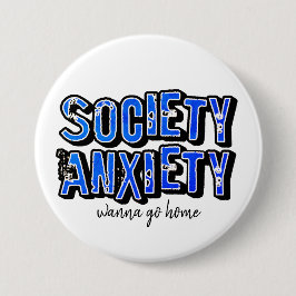 Chapa Redonda De 7 Cm Ansiedad social