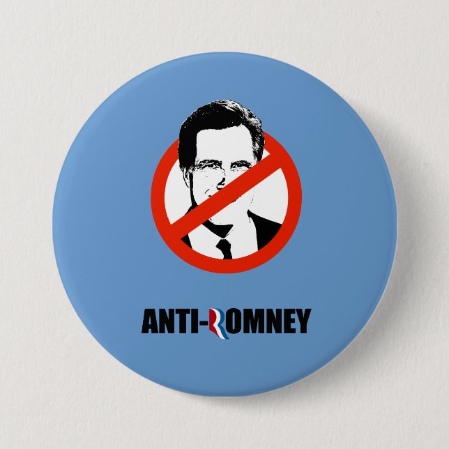 Chapa Redonda De 7 Cm ANTI-ROMNEY - .png (Anverso)