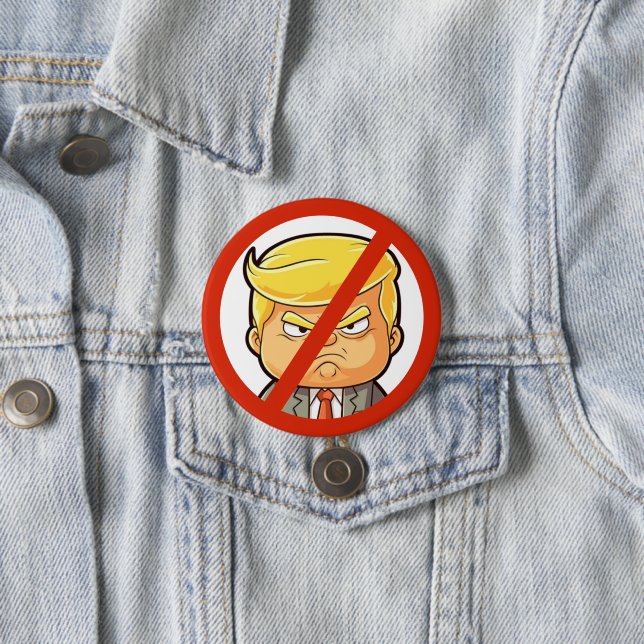 Chapa Redonda De 7 Cm Anti-Trump  (In situ)