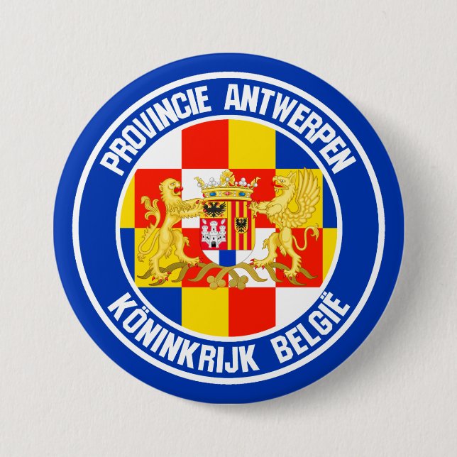 Chapa Redonda De 7 Cm Antwerp Round Emblem (Anverso)