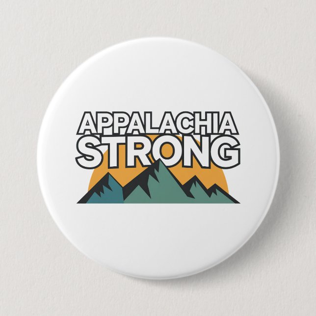 Chapa Redonda De 7 Cm Appalachia Fuerte (Anverso)