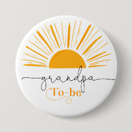 Chapa Redonda De 7 Cm Aquí viene el nieto Abuelo a ser