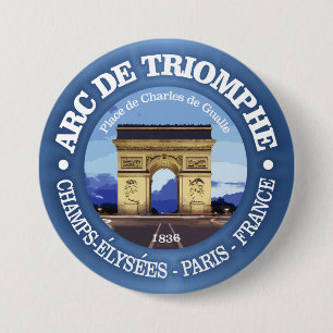 Chapa Redonda De 7 Cm Arc de Triomphe (rd)