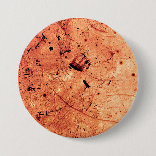 Chapa Redonda De 7 Cm arte contemporáneo burgués y abstracto del naranja