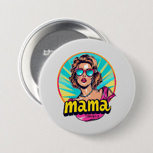Chapa Redonda De 7 Cm Arte Retro Mama Pop Personalizado (3)