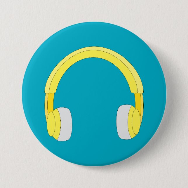 Chapa Redonda De 7 Cm Auriculares (Anverso)