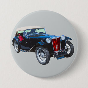 Chapa Redonda De 7 Cm Auto Antiguo Black Mg Tc