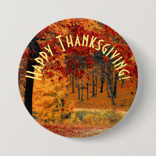 Chapa Redonda De 7 Cm Autumn Road