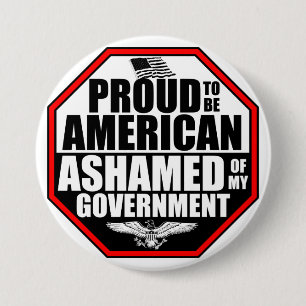 Chapa Redonda De 7 Cm ¡Avergonzado De Mi Gobierno!