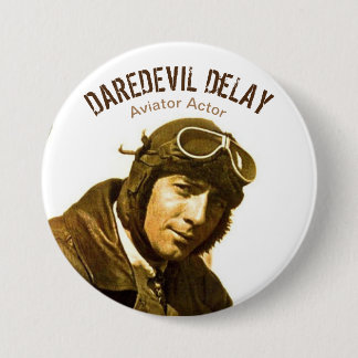 Chapa Redonda De 7 Cm Aviador Actor Daredevil DeLay