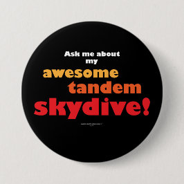 Chapa Redonda De 7 Cm Awesome Tandem Skydive