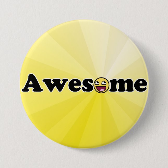 Chapa Redonda De 7 Cm Awesomosity (Anverso)
