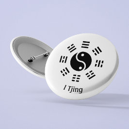 Chapa Redonda De 7 Cm Ba Gua, ocho trigramas, personalizable Yin yang