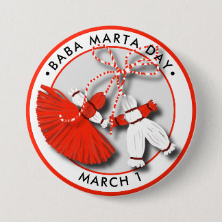 Chapa Redonda De 7 Cm Baba Marta Day Martenitsa