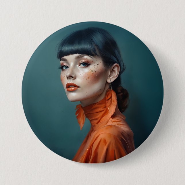 Chapa Redonda De 7 Cm Badge Design (Anverso)