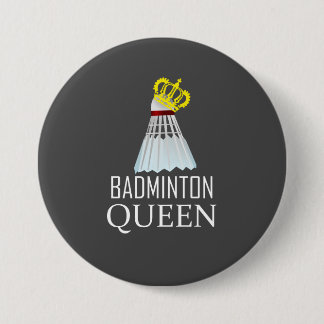 Chapa Redonda De 7 Cm Badminton Queen