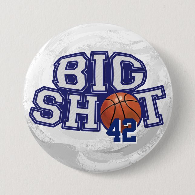 Chapa Redonda De 7 Cm Baloncesto Big Shot (Anverso)