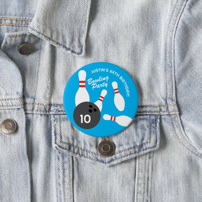 Chapa Redonda De 7 Cm Baloncesto de boliche redondo Botones de la fiesta (In situ)