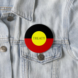 Chapa Redonda De 7 Cm bandera aborigen australiana