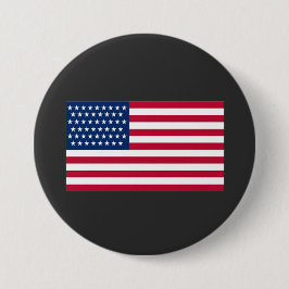 Chapa Redonda De 7 Cm bandera americana