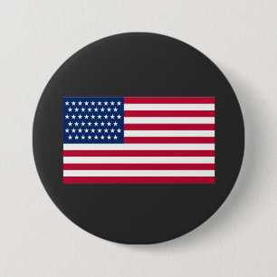 Chapa Redonda De 7 Cm bandera americana