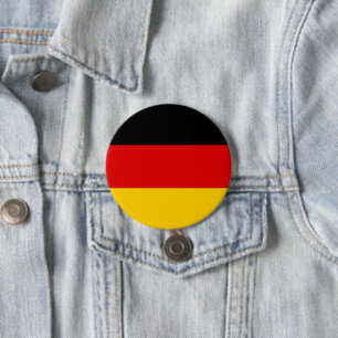 Chapa Redonda De 7 Cm Bandera de Alemania