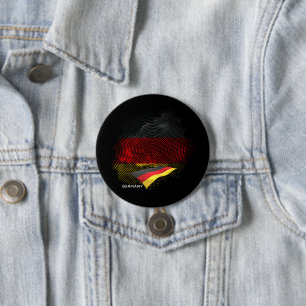 Chapa Redonda De 7 Cm bandera de Alemania