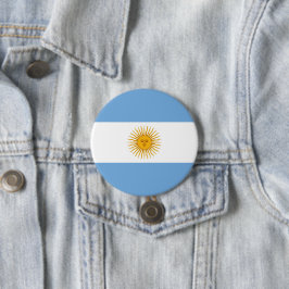 Chapa Redonda De 7 Cm Bandera de Argentina