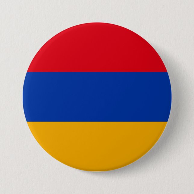 Chapa Redonda De 7 Cm Bandera de Armenia (Anverso)