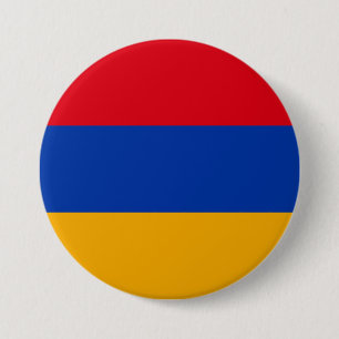 Chapa Redonda De 7 Cm Bandera de Armenia