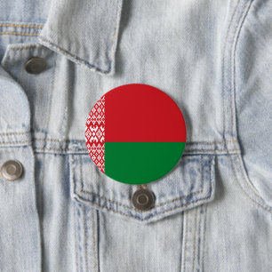 Chapa Redonda De 7 Cm Bandera de Bielorrusia