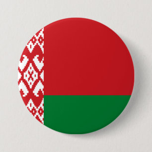 Chapa Redonda De 7 Cm Bandera de Bielorrusia