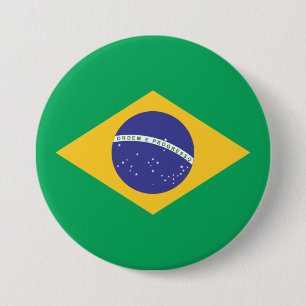 Chapa Redonda De 7 Cm Bandera de Brasil