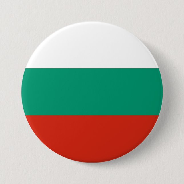 Chapa Redonda De 7 Cm Bandera de Bulgaria (Anverso)
